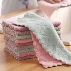 1/5/10 Pcs Super Absorvente Pano De Prato De Microfibra Alta Qualidade / Toalha De Limpeza Doméstica