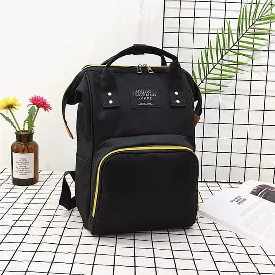 【Opção】Três Cores 45x31  Bolsa Mochila Maternidade Multifunção + Carteiras Fibra De Carbono Porta-Cartões Masculina Marca