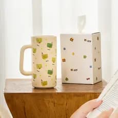 Copo de Água de Cerâmica de Alta Qualidade, Lembrança de Dinossauro Feliz, Caneca Bonita e Divertida, Presente de Copo R