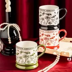 Caneca de cerâmica com alto valor estético e sensação de luxo, caneca para casal, presente artístico de luxo discreto, c