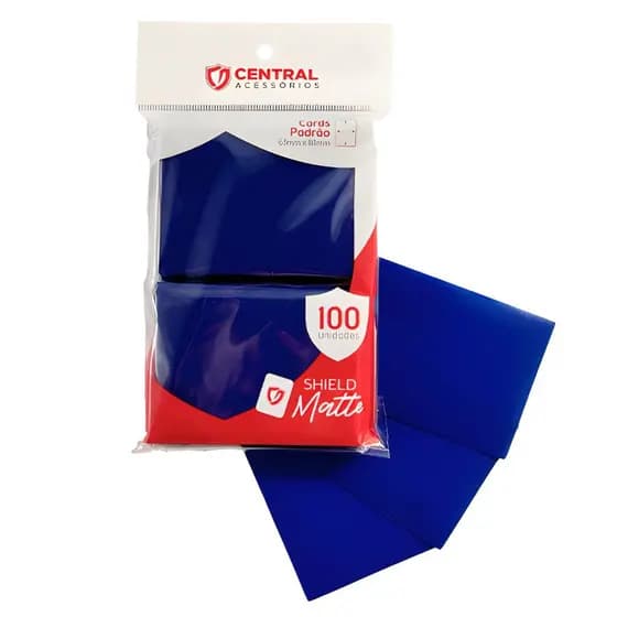 Sleeve Shield Matte Azul Marinho 66x91mm 100un Pokémon Magic Tcg