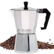 Cafeteira Manual MOKA Italiana de Alumínio Rápido E Prático Café Expresso 200ml Filtro Reutilizável