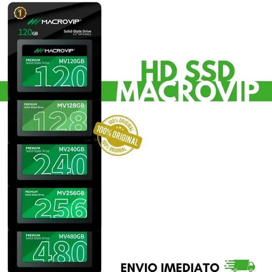 Ssd 120Gb / 128Gb / 240Gb / 256Gb / 480Gb Macrovip 2.5'' SATA III 6Gb/s