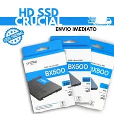Ssd 240Gb / 500Gb / 1Tb Crucial BX500 2.5'' SATA III 6Gb/s Leitura 540MB/s e Gravação 500MB/s