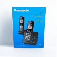 Telefone sem fio Panasonic KX-TGC362LB c/ Bina, 2 Ramais, Viva-voz, Bloqueador de chamadas