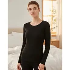 Blusa Térmica Manga Longa Canelada Forro Pelinho Quentinha REF: BT25