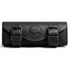 Alforge Royal, Skull, Couro Legitimo Todas Motos Frontal