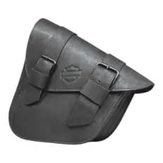 Alforge Lateral Moto Couro Legitimo Reforçado Hd, Skull