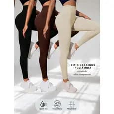 Calça Feminina Canelada Bege Preta Marrom Importada