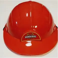 Capacete de Plástico Infantil Bombeiro