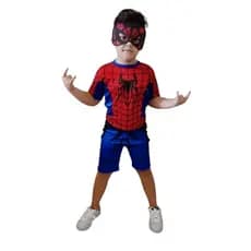 Fantasia Infantil Menino Personagem Homem Aranha_Spider-Man Curto