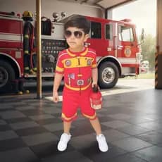 Fantasia Infantil Menino Bombeiro