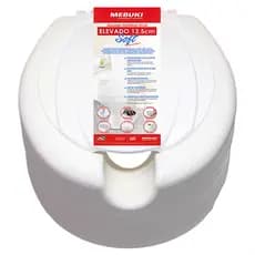 Assento Elevado Mebuki Para Vaso 13,5 Cm Com Tampa Para Idosos E Pessoas Com Deficiência