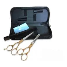 Kit Tesoura Profissional Barbeiro Cabelereiro Fio Navalha Desbaste Top