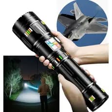 Lanterna Laser Led Recarregavel Canhão De Luz 3km Titanium Potente Super Gigante Mais Forte Do Mundo