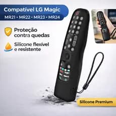 Capinha De Silicone Para Controle Remoto Tv Lg Smart Magic Preto