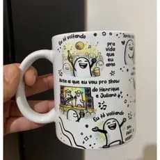 Caneca Personalizada - Avisa aí  - Henrique e Juliano