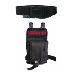 Kit Bolsa de perna SM2 Bombeiro Civil + cinto NA