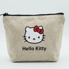 Necessaire de Linho Bege com Estampa