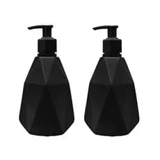 Kit 2 Porta Sabonete Líquido 500ml Diamante com Pump Trava