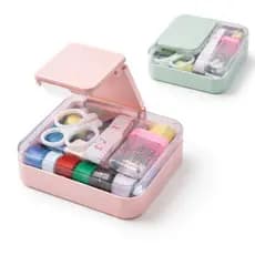 Kit de Costura Completo Portátil Mini Estojo Cabe na Bolsa Necessaire Costureira Acessorios Reparos Roupas Agulhas Linha