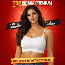Top Cropped Feminino de Ribana Alça Fina | Justinho, Confortável e Estiloso para o Dia a Dia