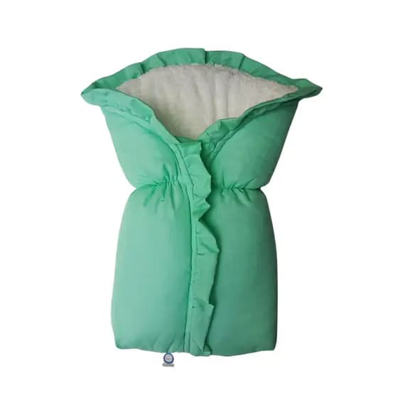 Porta Bebê Saco De Dormir com Sherpa Carneirinho menino/menina Verde Erva Doce