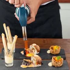 Maçarico Culinário Acendedor Automático p/ Cozinha - Gratinar / Flambar / Dourar / Caramelizar