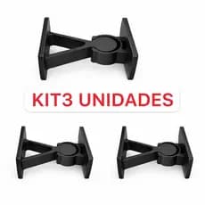 Kit3 Trava Para Porta Prendedor de Porta Sem Furo Alta Durabilidade Plástico Reforçado