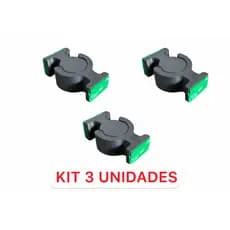 Kit3 Trava Para Porta Prendedor de Porta Sem Furo Alta Durabilidade Plástico Reforçado
