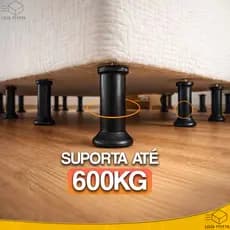 Pé Para Cama Box 12cm Com Parafuso Reforçado Serve em Qualquer Cama Box | Escolha a Quantidade