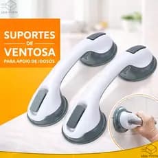 Suporte de Apoio Com Ventosa Barra Portátil Para Idosos Crianças Deficientes Banheiro Fixação Vidros