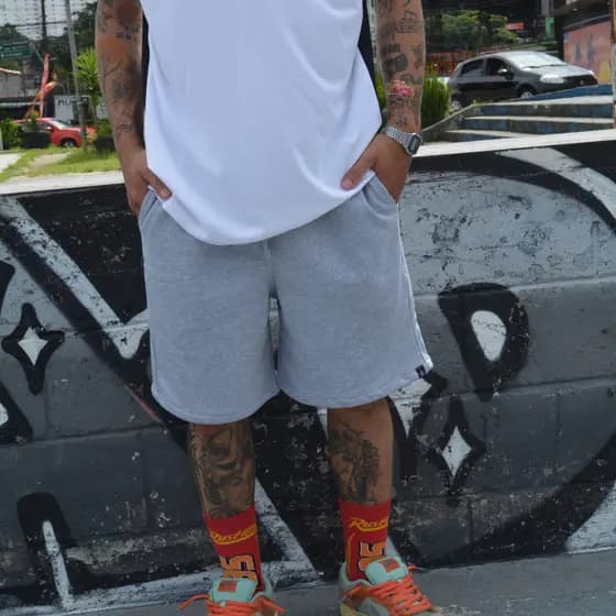 Bermuda Moletom Masculino StreetWear Academia Esportivo