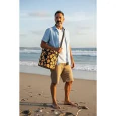 Cooler bolsa térmica Estampada colorida alca transversal lançamento verao