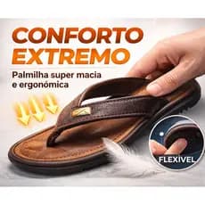 🔥 Chinelo Masculino Confort Premium Confortável Antiderrapante – Leve e Estiloso 🔥