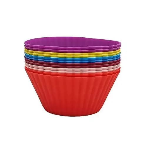 Kit Silicone 12 Peças Formas Sortidas Alta Qualidade Resistente Versátil Confeitaria Cozinha