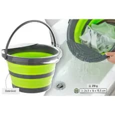Balde Dobravel Silicone Multiuso 4 Litros Portatil Organizador Camping Praia