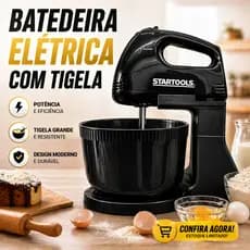 Batedeira Elétrica com Balde 2L - Preta