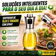 Borrifador Spray Azeite Vidro 200ml Galheteiro Óleo Air Fryer Cozinha