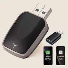 Adaptador CarPlay 2 Em 1 Com Fio Para Sem E Android Auto Plug & Play