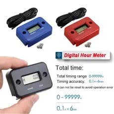 Medidor De Hora Digital LCD Contador Para ATV Instrumentos Da Motocicleta Relógios Snowmobile Gasolina Barco Gerador Bic