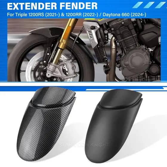 Para-Lamas Da Motocicleta Daytona 660 2024 2025 Acessórios Daytona660 Roda Dianteira Fender Extensor Respingo Guarda Ext