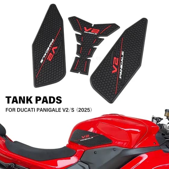 Almofada Do Tanque Da Motocicleta Para Ducati Panigale V2 V2S 2025 + Acessórios Antiderrapante Lado De Combustível Joelh