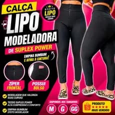 Calça LIPO Feminina Tecido Suplex Power Modeladora Legging