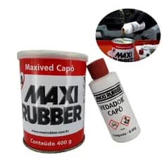 Adesivo Selante Para Vedação Kpo Maxived Capô Emborrachado Maxi Rubber 400g + Catalisador
