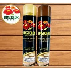 Verniz Spray Para Madeira Móveis Mogno ou Imbuia Lukscolor Brilho