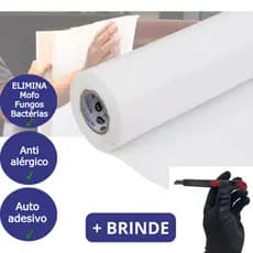 Manta Adesiva Xô Mofo Forro Antimofo Bactericida Para Moveis Guarda Roupa Armário Gavetas Madeira 60cmx 3m