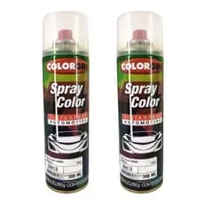 2 Primer Universal Spray Automotivo Colorgin Color Cinza Fosco 300ml