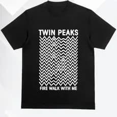 Camisa Masculina Algodão Estampada Serie Twin Peaks Fire Walk With Me