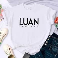 Camiseta Feminina Algodão TShirt Luan Santana Luanetes Blusa Unissex Plus Size Envio Imediato